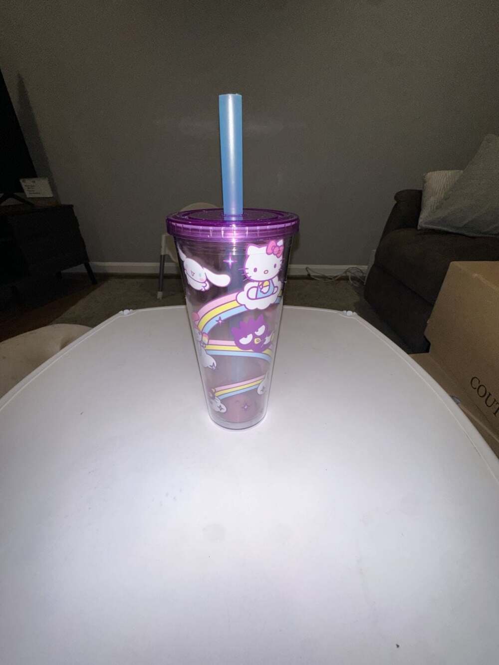 Silver Buffalo Hello Kitty and Friends Plastic Boba Tumbler